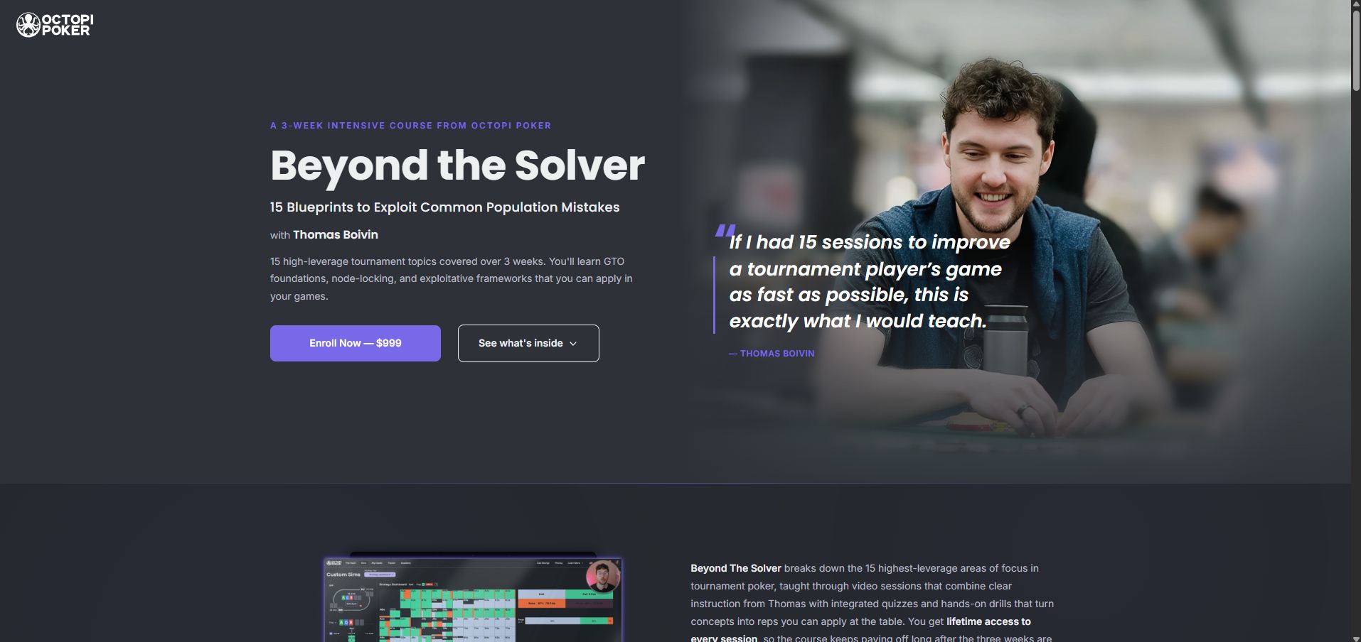 Beyond the Solver Course Landing Page
